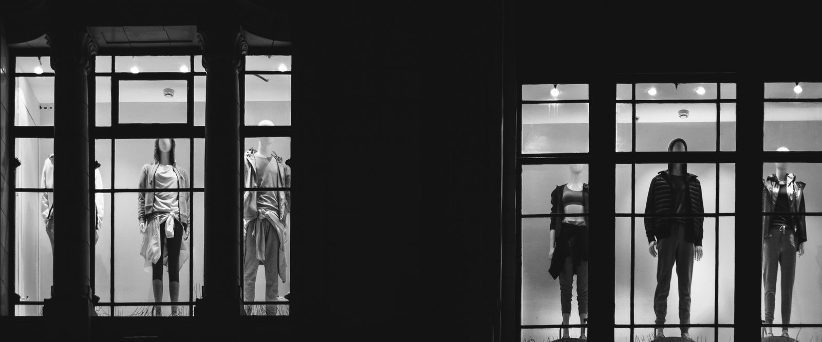 Fashion storefront windows